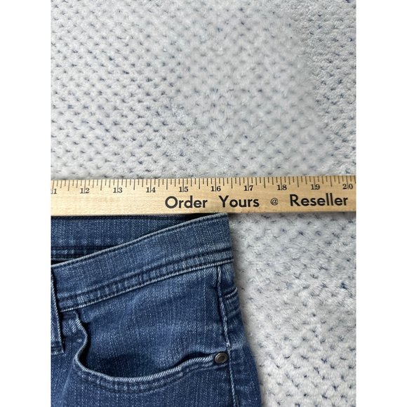 Lee Classic Fit Straight Leg at the Waist Jeans Womens 14 Denim Blue High Rise - Picture 7 of 10